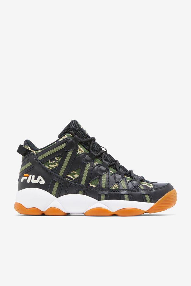 Fila Trainers Mens Black Stackhouse Spaghetti - Ireland 04712-RSQY